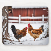 Pferdchen im Schnee Mousepad (Vorne)