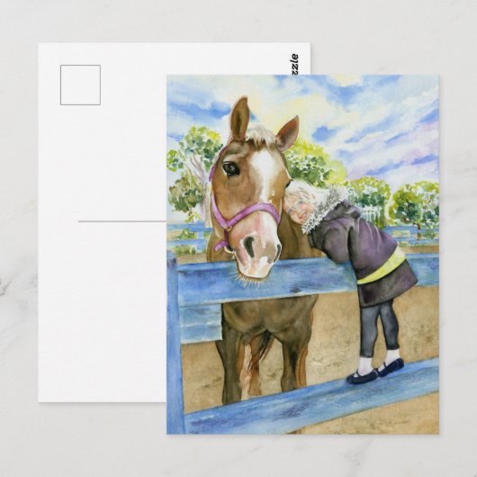 Pferdchen jederzeit Karte (Vorne/Hinten)