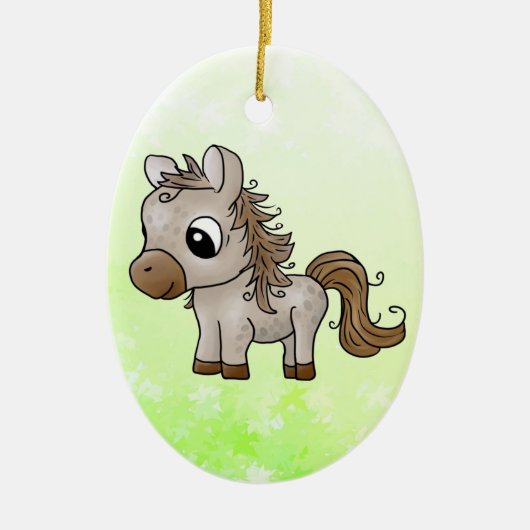 pferdchen keramik ornament (Vorne)