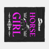 Pferdchen mit dem Namen Fleece Blanket (Vorderseite (Horizontal))