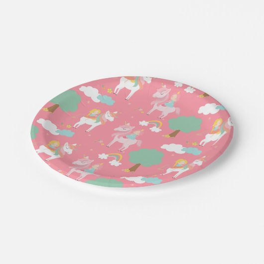 Pferdchen Pappteller (Schrägansicht)