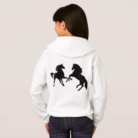 Pferde 5 hoodie (Schwarz voll)