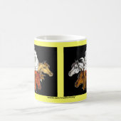 Pferde - 5 Kopfstudien Kaffeetasse (Mittel)