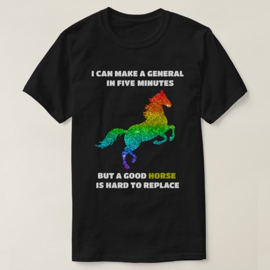 Pferde Abraham Lincoln HORSE Regenbogen 561 Pony T-Shirt (Design vorne)