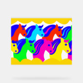 PFERDE ACRYLSCHILD (Vorderseite)