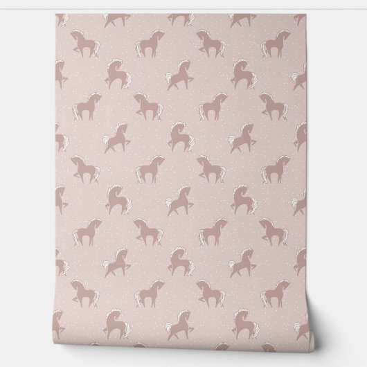 Pferde alt rosa tapete (Abrollen)