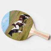 Pferde am Hang Tischtennis Schläger (Seitenansicht)