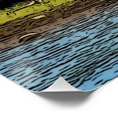 Pferde am Wasser - Costa Rica Poster (Ecke)