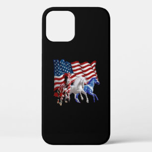 Pferde Amerikanisches Flaggenpferd Case-Mate iPhone Hülle