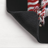 Pferde Amerikanisches Flaggenpferd Mousepad (Ecke)