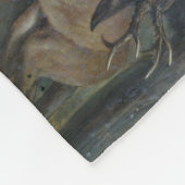 Pferde an der Porch (von Albrecht Adam) Fleecedecke (Ecke)