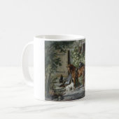 Pferde an der Porch (von Albrecht Adam) Kaffeetasse (Vorderseite Links)