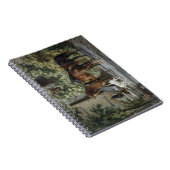 Pferde an der Porch (von Albrecht Adam) Notizblock (Rechte Seite)