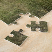 Pferde an der rustikalen Holzzaun-Fotografie Puzzle (Seite)