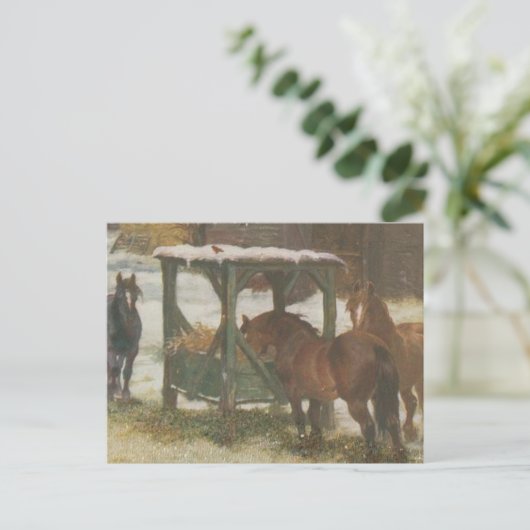 Pferde an Weihnachten (Stehend Vorderseite)