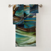 Pferde Aquamarin Badhandtuch Set (Insitu)