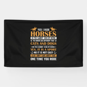 Pferde Art Yes I Ride Pferde Banner