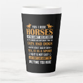Pferde Art Yes I Ride Pferde Milchtasse (Vorderseite)