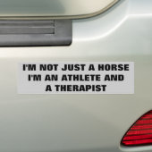 Pferde: Athlet und Therapeut - Pferdeanhänger Autoaufkleber (Auf Auto)