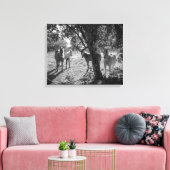 Pferde auf dem Feld Leinwanddruck (Insitu (Wohnzimmer))