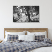 Pferde auf dem Feld Leinwanddruck (Insitu (Schlafzimmer))