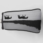 Pferde auf dem Schnee pccn Golf Head Cover Headcover (Vorderseite)