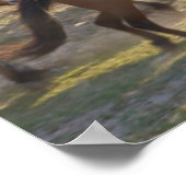 Pferde auf der Ranch, Innere Mongolei, China Poster (Ecke)