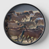 Pferde auf der Ranch, Innere Mongolei, China Uhr (Vorderseite)