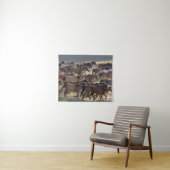 Pferde auf der Ranch, Innere Mongolei, China Wandteppich (Beispiel (Horizontal))