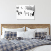 Pferde auf der Ranch Leinwanddruck (Insitu (Schlafzimmer))