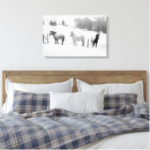 Pferde auf der Ranch Leinwanddruck (Insitu (Schlafzimmer))
