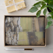 Pferde auf der rustikalen Feldfrucht-Entdeckungsse Seidenpapier (Geschenk)