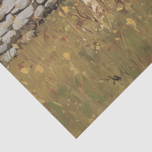 Pferde auf der rustikalen Feldfrucht-Entdeckungsse Seidenpapier (Ausschnitt)