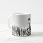 Pferde auf der Seil-Tasse Kaffeetasse (Vorderseite Links)