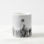 Pferde auf der Seil-Tasse Kaffeetasse (Mittel)