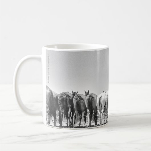 Pferde auf der Seil-Tasse Kaffeetasse (Links)