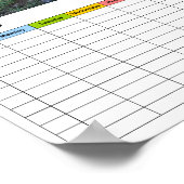 Pferde auf der Weide / Zeitplan Poster (Ecke)