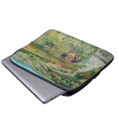 Pferde auf der Wiese Laptopschutzhülle (Vorne Knopf)