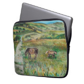 Pferde auf der Wiese Laptopschutzhülle (Vorderseite Links)