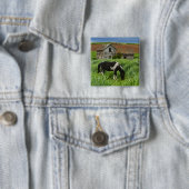 Pferde auf einem Feld im Palouse 2 Button (Beispiel)