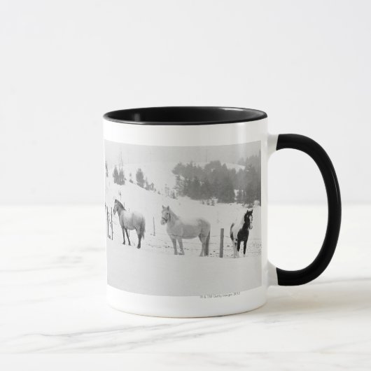 Pferde auf Ranch Tasse (Rechts)