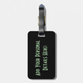 Pferde auf Schnee cd ltcnm Gepäckanhänger (Rückseite vertikal)