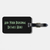 Pferde auf Schnee cd ltcnm Gepäckanhänger (Rückseite horizontal)