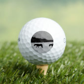 Pferde auf Schnee cwb gba Golfball (Insitu T-Shirt)