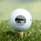Pferde auf Schnee tmtp5 gba Golfball (Insitu T-Shirt)