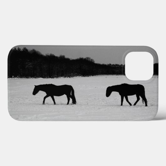 Pferde auf Snow-ipha Case-Mate iPhone Hülle (Rückseite (Horizontal))