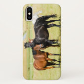 Pferde auf Weide 003 Case-Mate iPhone Hülle (Rückseite)