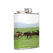 Pferde auf Weide - Landschaftsfotografie Flachmann (Rechts)