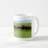 Pferde auf Weide - Landschaftsfotografie Kaffeetasse (VorderseiteRechts)