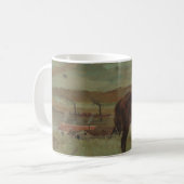 Pferde auf Wiese, Ölgemälde, Edgar Degas Kaffeetasse (Vorderseite Links)